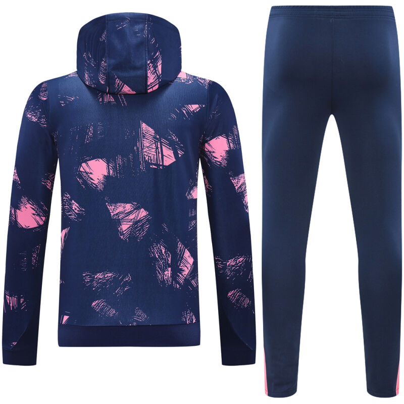 Mens PSG x Jordan Hoodie Sweatshirt + Pants Training Suit Royal Patterns 2024/25