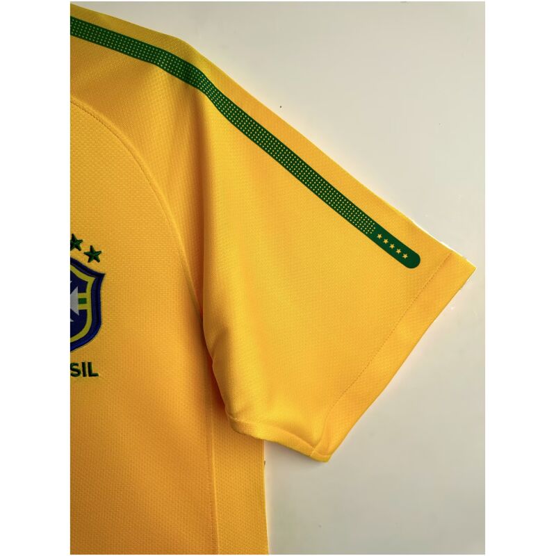 Mens Brazil Retro Home Jersey 2010