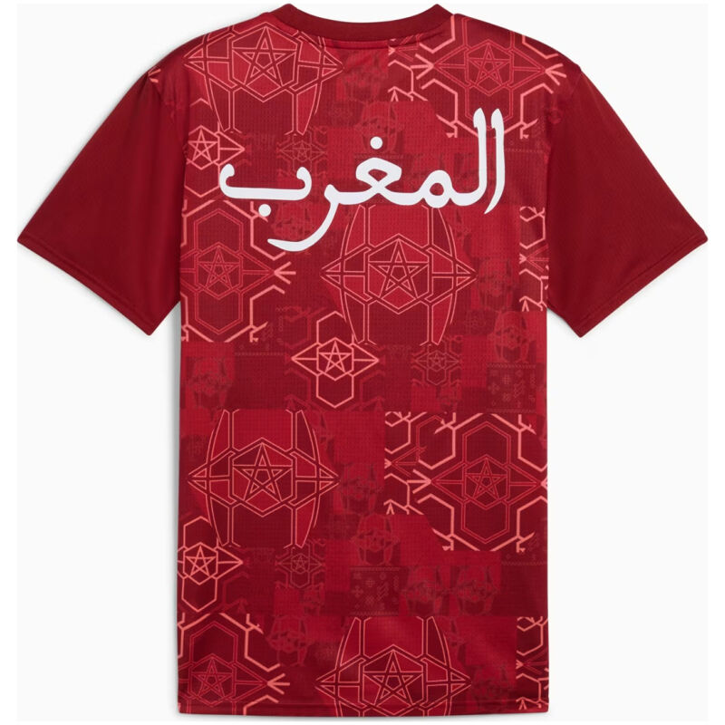 Mens Morocco Pre-Match Burgundy Jersey 2025