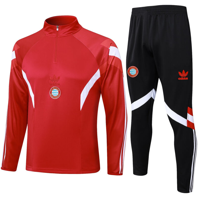 Mens Bayern Munich Training Suit Red 2024/25