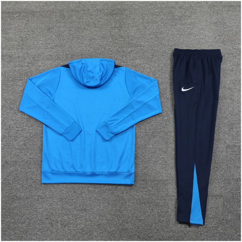 Mens Chelsea Hoodie Sweatshirt + Pants Training Suit Blue 2024/25