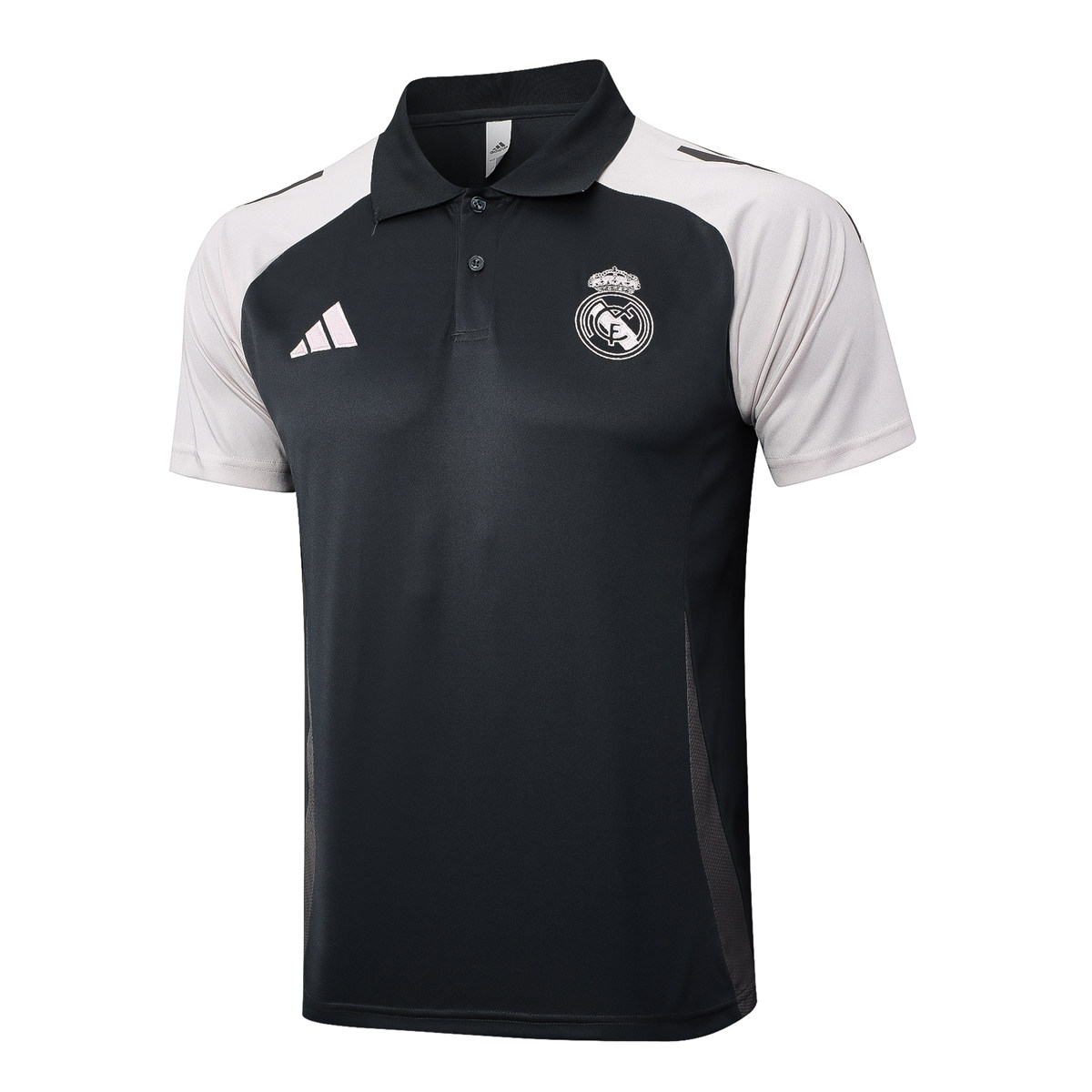 Herren Real Madrid Polo Shirt Dunkelgrau 2024/25