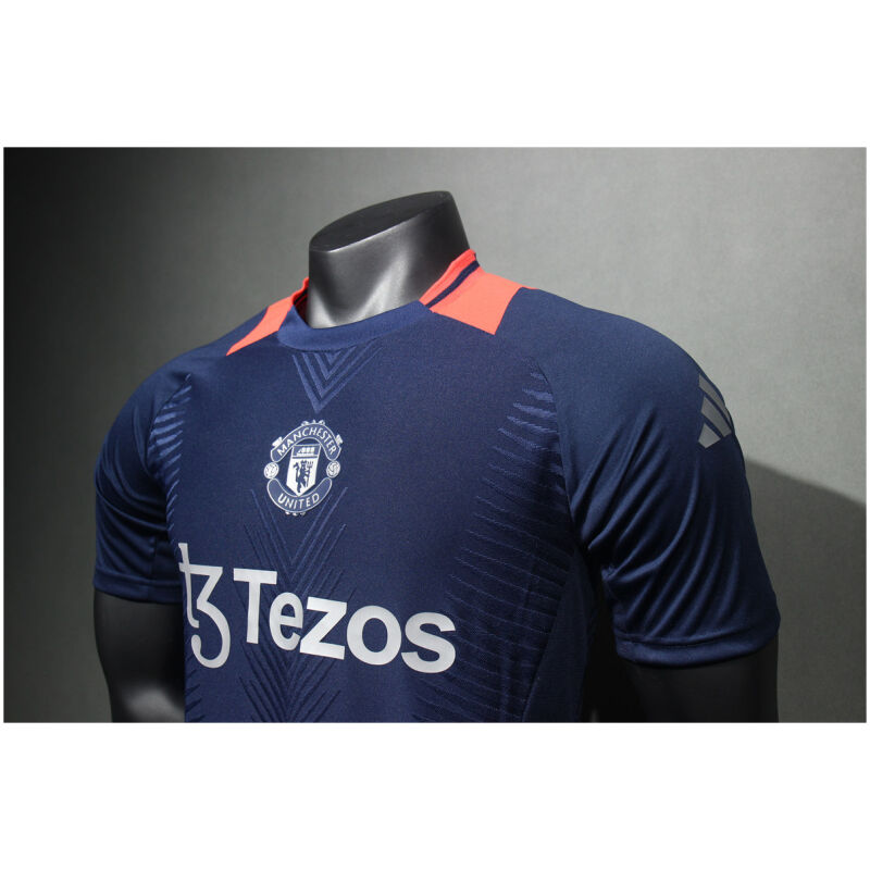 Mens Manchester United Pre-Match Navy Authentic Jersey 2024/25 – Match