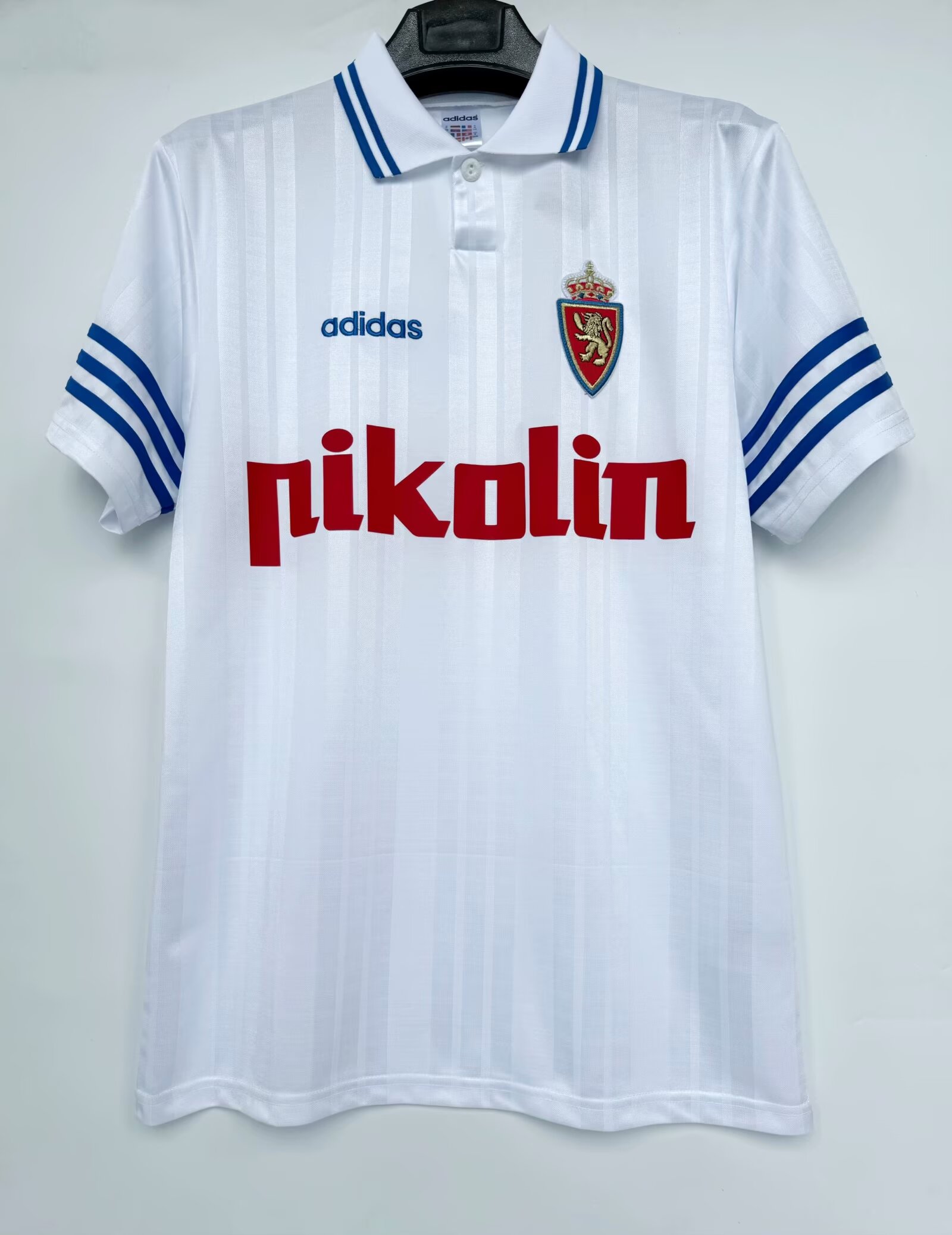 Mens Real Zaragoza Retro Home Jersey 1995/96