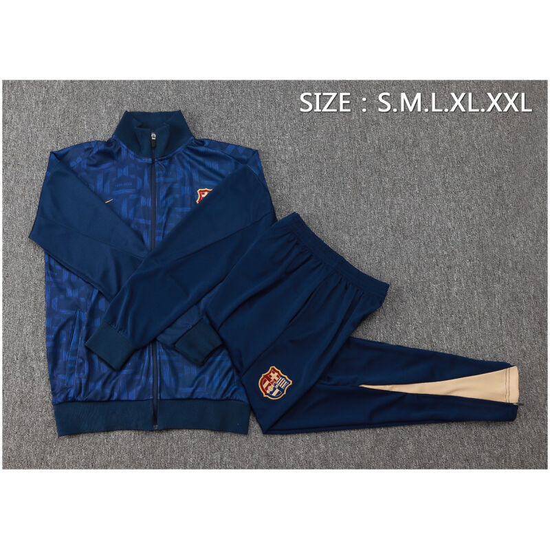 Mens Barcelona Jacket + Pants Training Suit Royal 2024/25