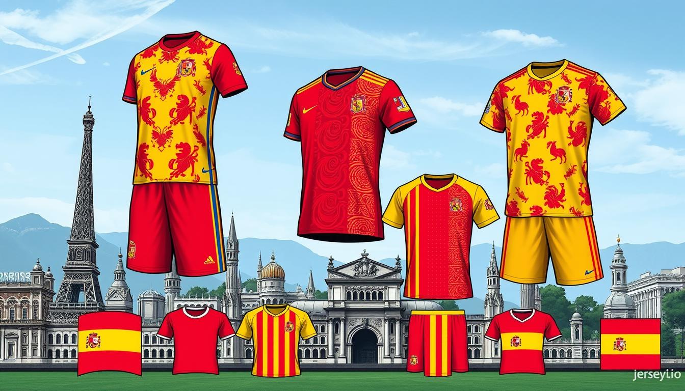 Popular Spain jersey designs