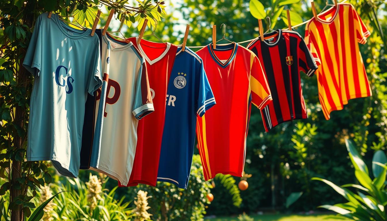 Secado adecuado de camisetas históricas futbol