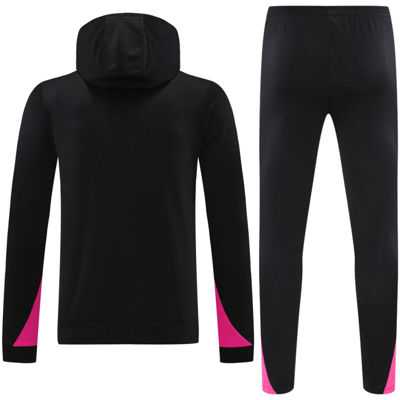 Mens Chelsea Hoodie Sweatshirt + Pants Training Suit Black 2024/25