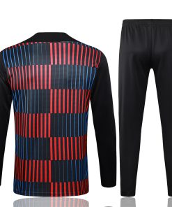 Mens Barcelona Training Suit Black Vertical Stripes 2024/25