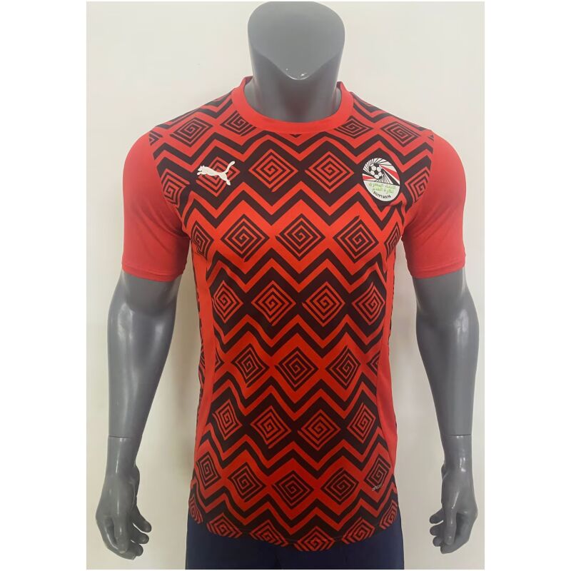 Mens Egypt Pre-Match Red Jersey 2025