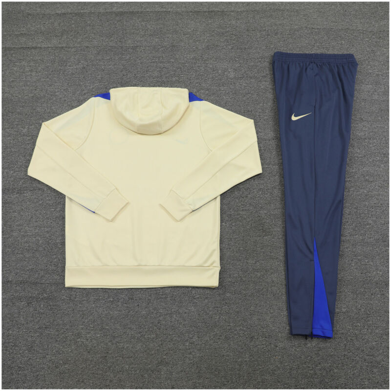 Mens Inter Milan Hoodie Sweatshirt + Pants Training Suit Yellow 2024/25