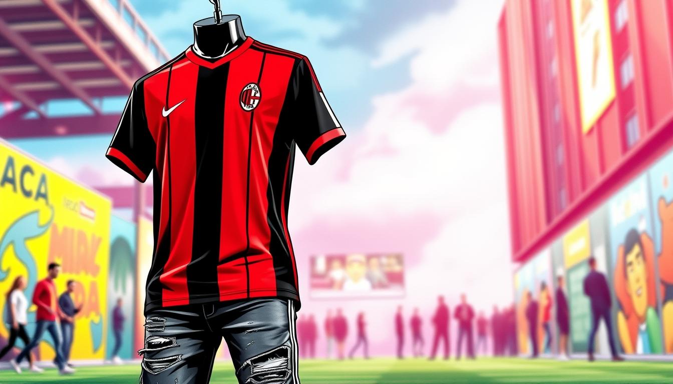 ac milan soccer shirt