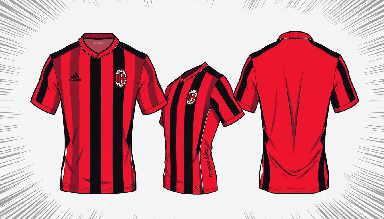 ac milan soccer shirt