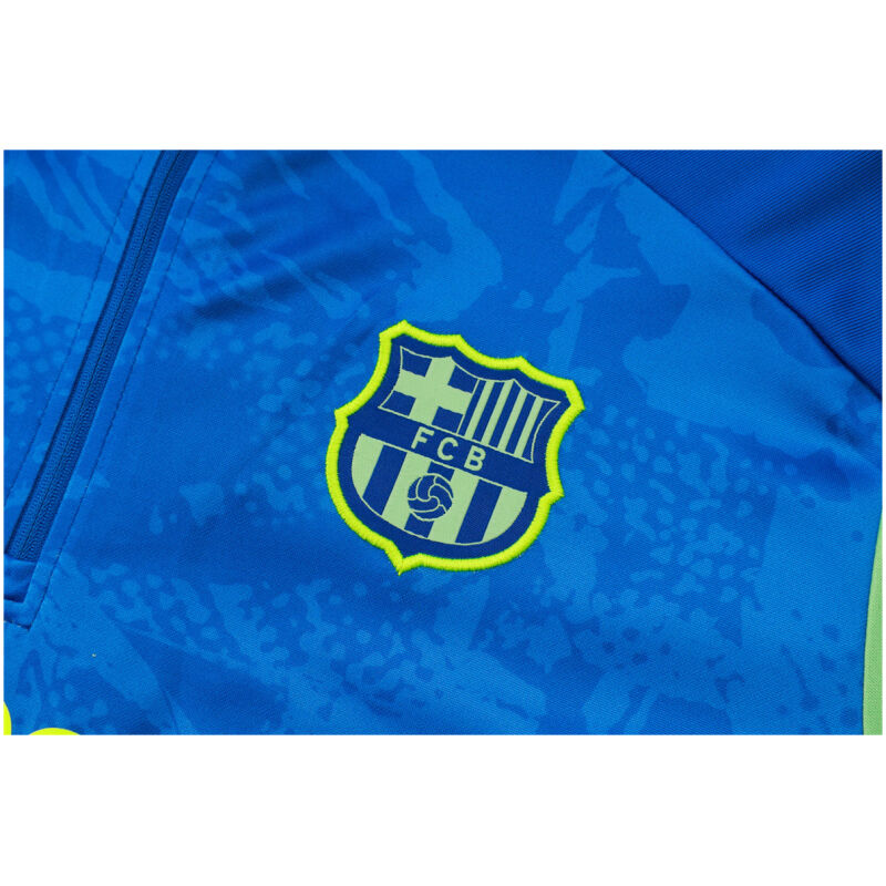 Mens Barcelona Training Suit Green – Blue 2024/25