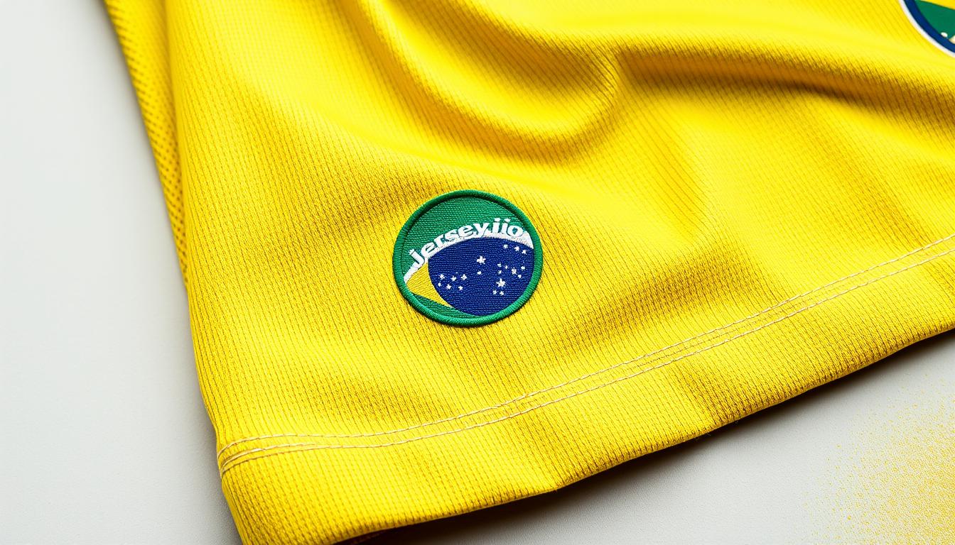 authentic Brazil jersey features