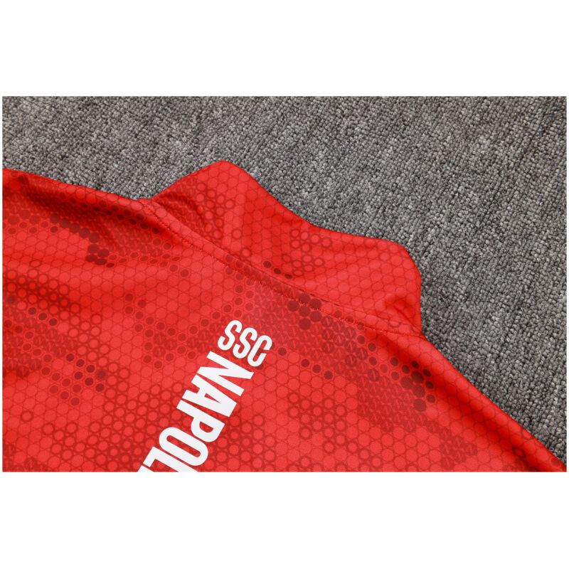 Mens Napoli Jacket + Pants Training Suit Red 2024/25