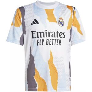 Herren Real Madrid Pre-Match Short Training Jersey weiß 2024/25