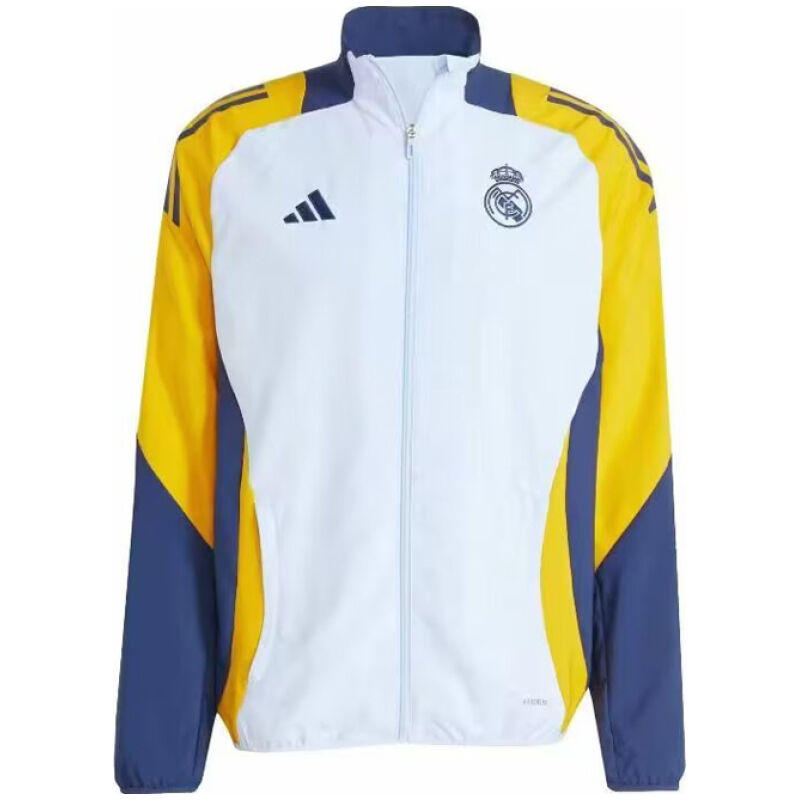Mens Real Madrid All Weather Windrunner Jacket White 2024/25