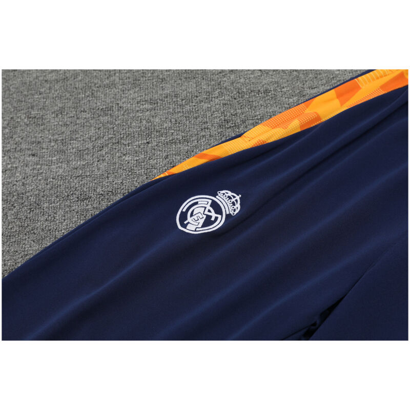 Mens Real Madrid Hoodie Sweatshirt + Pants Training Suit White II 2024/25