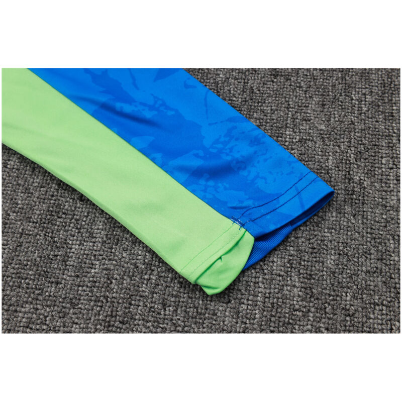 Mens Barcelona Training Suit Green – Blue 2024/25