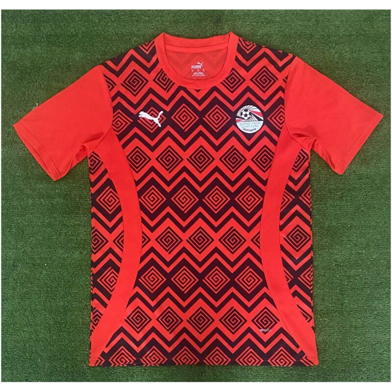 Mens Egypt Pre-Match Red Jersey 2025