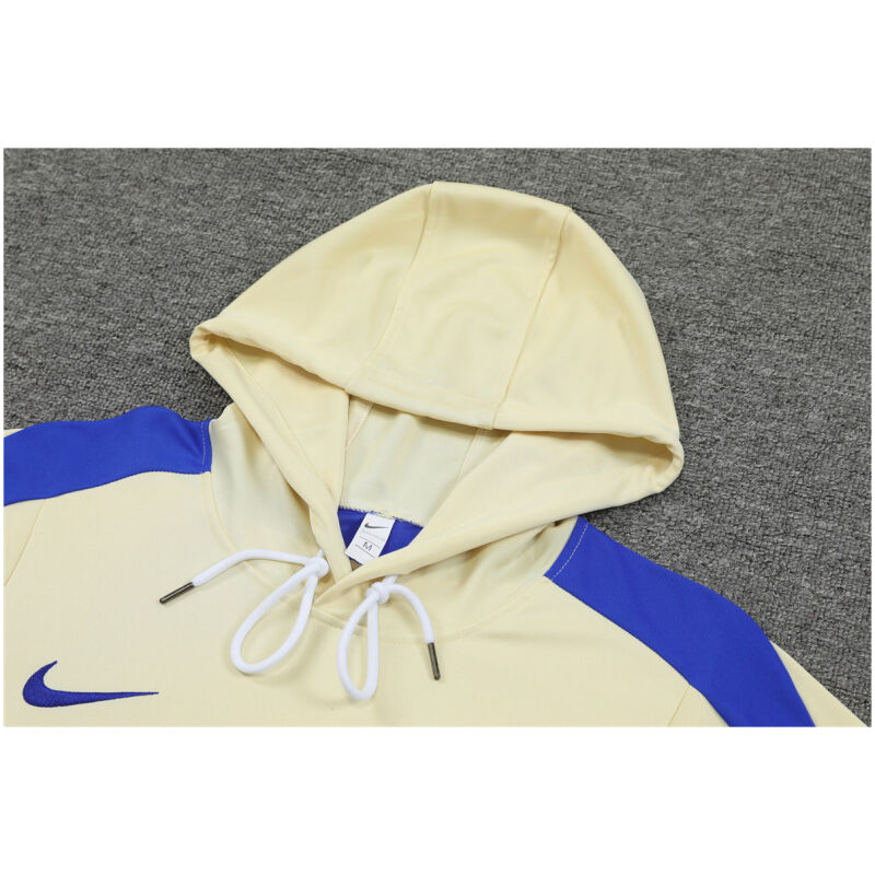 Mens Inter Milan Hoodie Sweatshirt + Pants Training Suit Yellow 2024/25