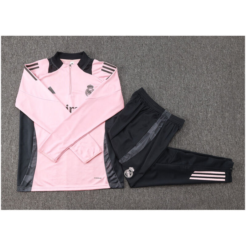 Kids Real Madrid Training Suit Pink 2024/25