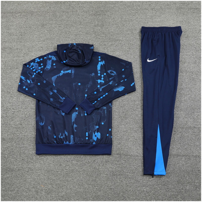 Mens Chelsea Hoodie Sweatshirt + Pants Training Suit Royal Patterns 2024/25