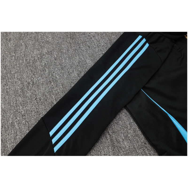 Mens Argentina Hoodie Sweatshirt + Pants Training Suit Black 2024
