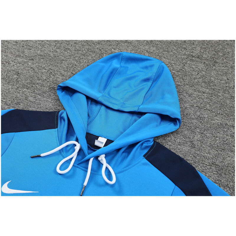 Mens Chelsea Hoodie Sweatshirt + Pants Training Suit Blue 2024/25