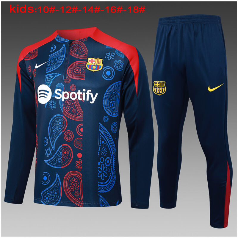 Kids Barcelona Training Suit Royal 2024/25