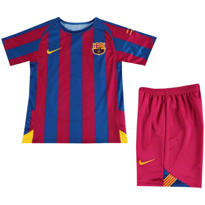 Kids Retro Barcelona Home Jersey 2005/06