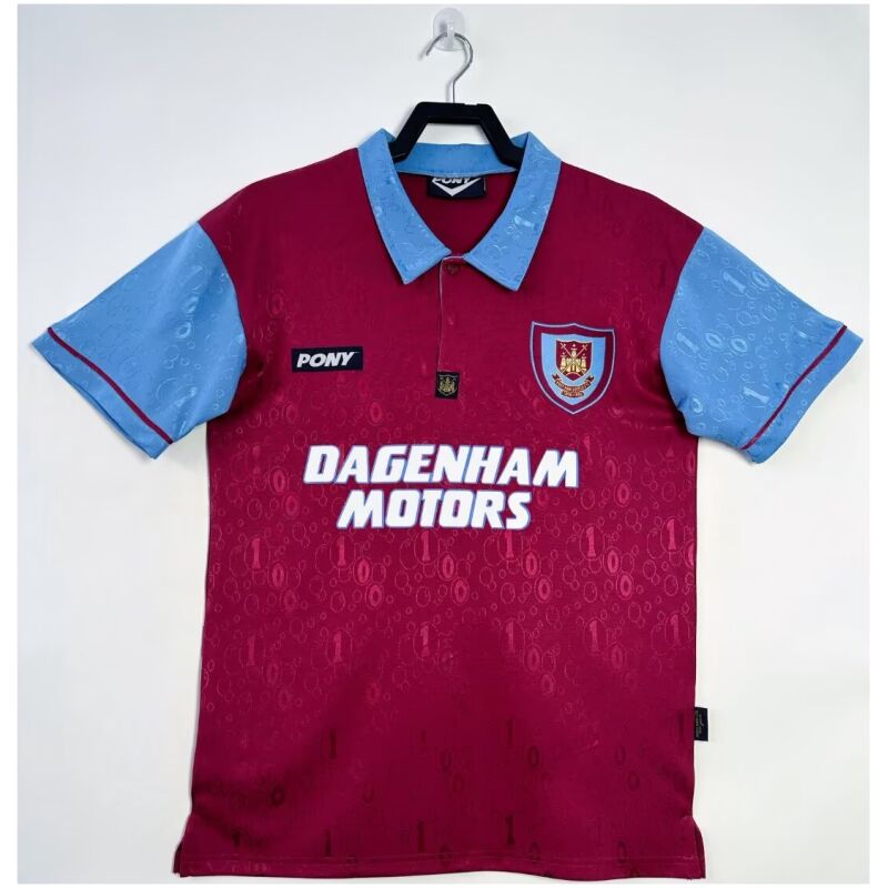 Mens West Ham United Retro Home Jersey 1995/97