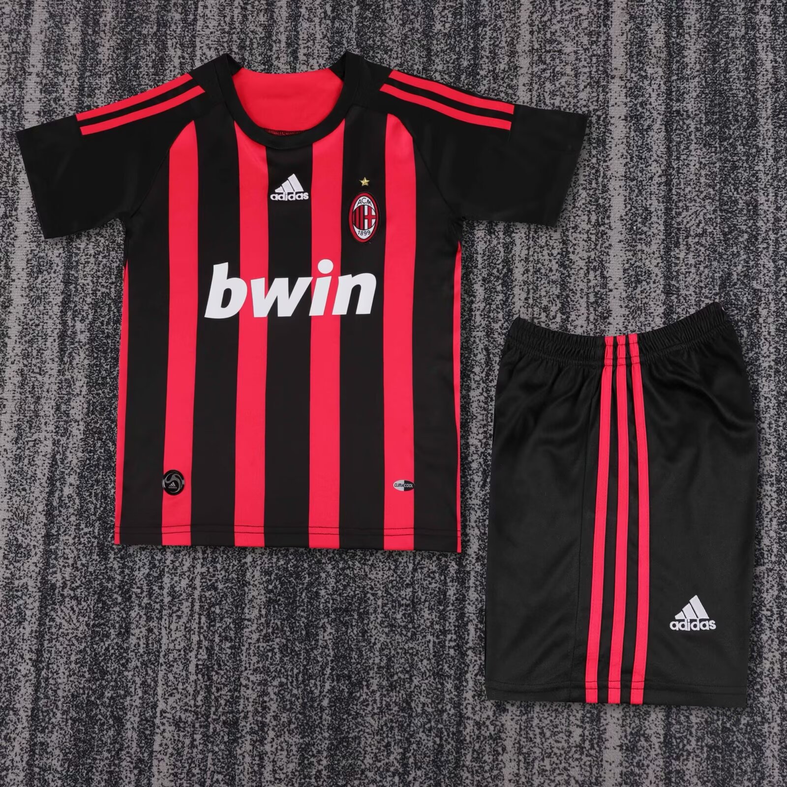 Kids Retro AC Milan Home Jersey 2008/09