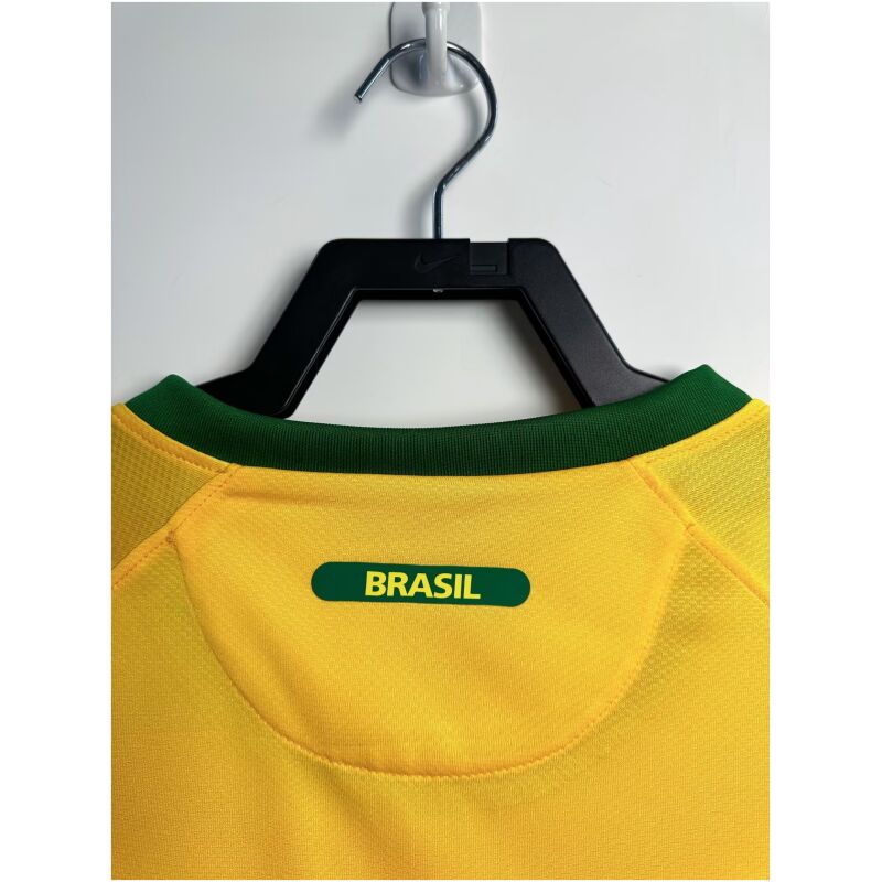 Mens Brazil Retro Home Jersey 2010