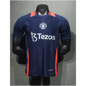 Mens Manchester United Pre-Match Navy Authentic Jersey 2024/25 – Match