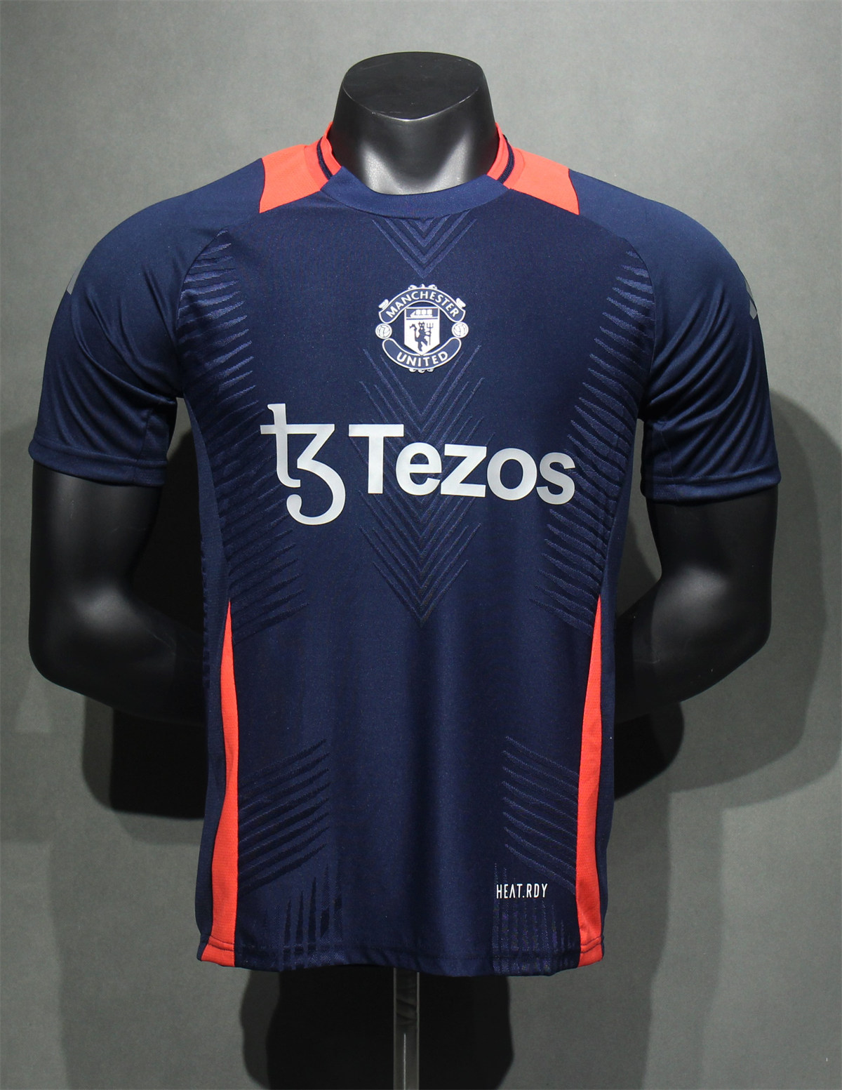 Mens Manchester United Pre-Match Navy Authentic Jersey 2024/25 – Match