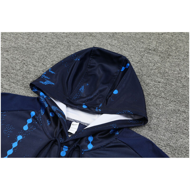 Mens Chelsea Hoodie Sweatshirt + Pants Training Suit Royal Patterns 2024/25