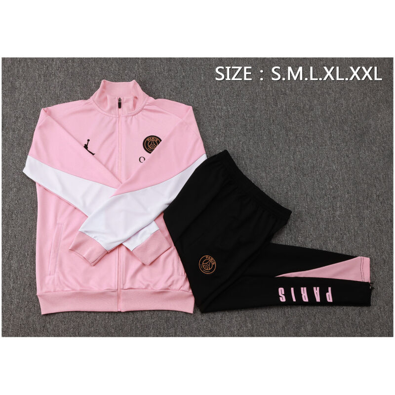 Mens PSG x Jordan Jacket + Pants Training Suit Pink 2024/25