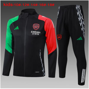 Kids Arsenal Jacket + Pants Training Suit Black 2024/25