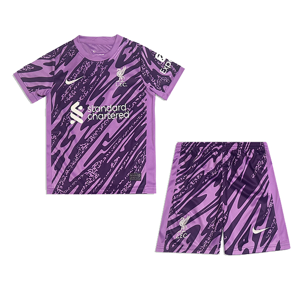 Kids Liverpool Goalkeeper Purple Jersey 2024/25