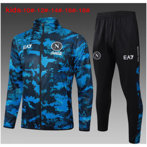 Kids Napoli Jacket + Pants Training Suit Blue 2024/25