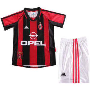 Kids Retro AC Milan Home Jersey 1998/99