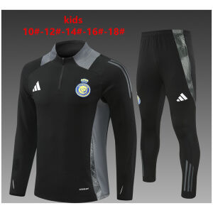 Kids Riyadh Al-Nassr Training Suit Black 2024/25