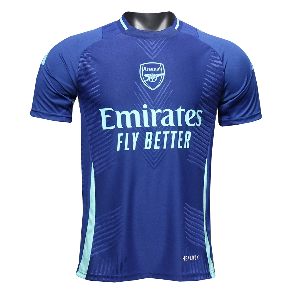 Mens Arsenal Pre-Match Blue Authentic Jersey 2024/25 – Match