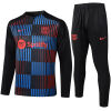 Mens Barcelona Training Suit Black Vertical Stripes 2024/25