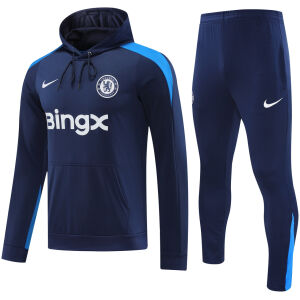 Mens Chelsea Hoodie Sweatshirt + Pants Training Suit Royal 2024/25