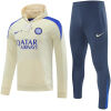 Mens Inter Milan Hoodie Sweatshirt + Pants Training Suit Yellow 2024/25