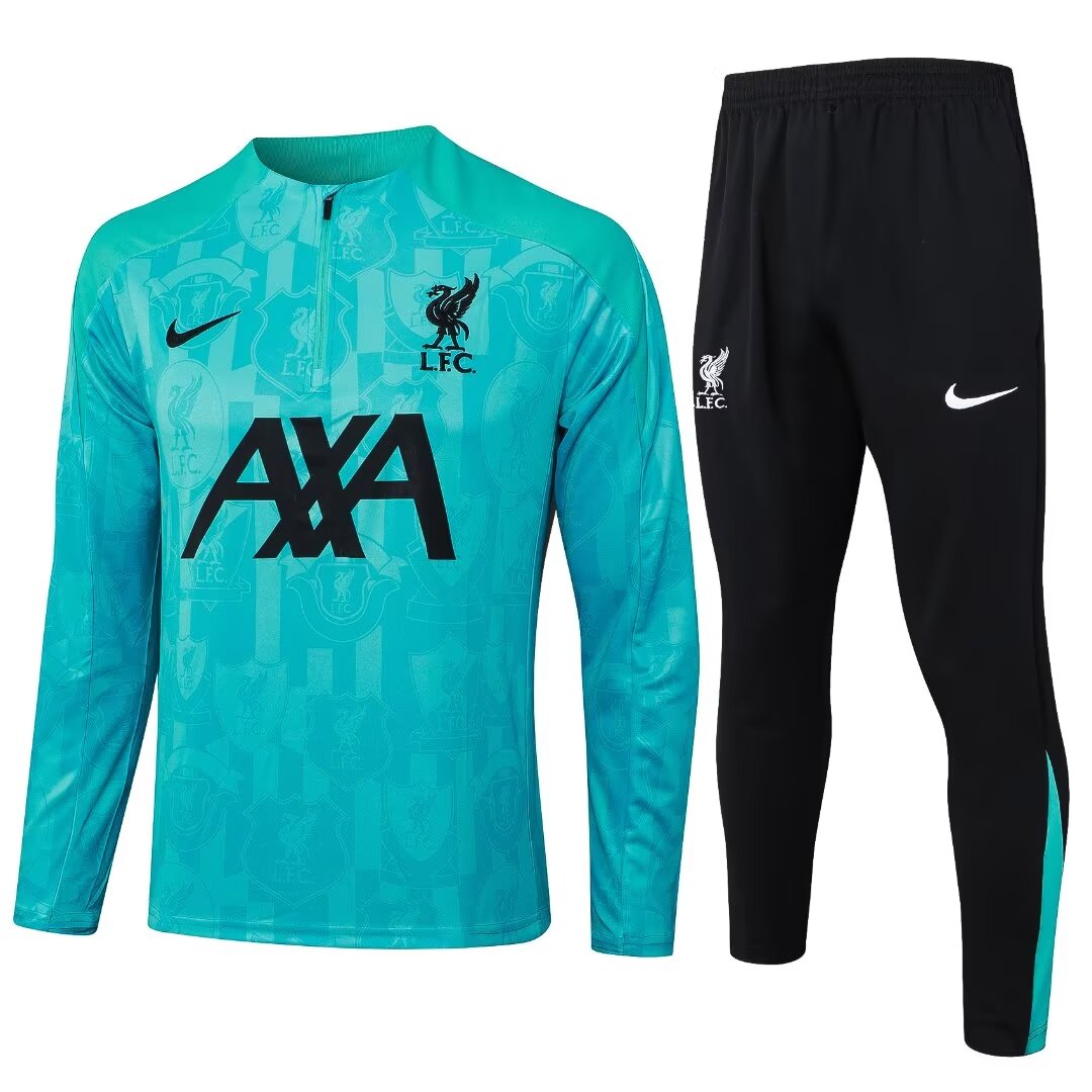 Mens Liverpool Training Suit Lake Blue 2024/25
