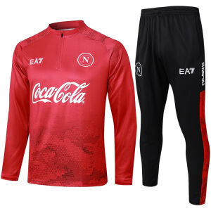 Mens Napoli Training Suit Red 2024/25